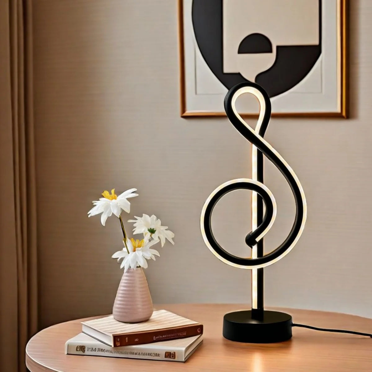 Treble Clef LED Table Lamp