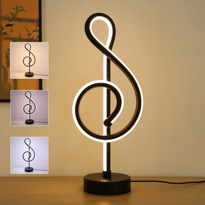 Treble Clef LED Table Lamp