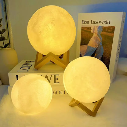 LunaGlow Moon Night Light